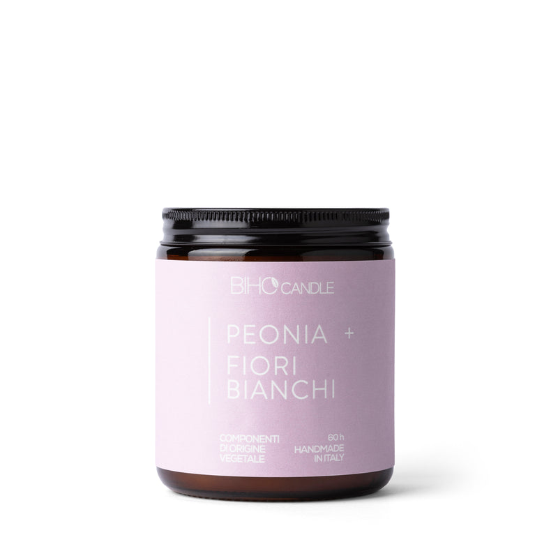 BIHO Candle | Peonia + Fiori Bianchi