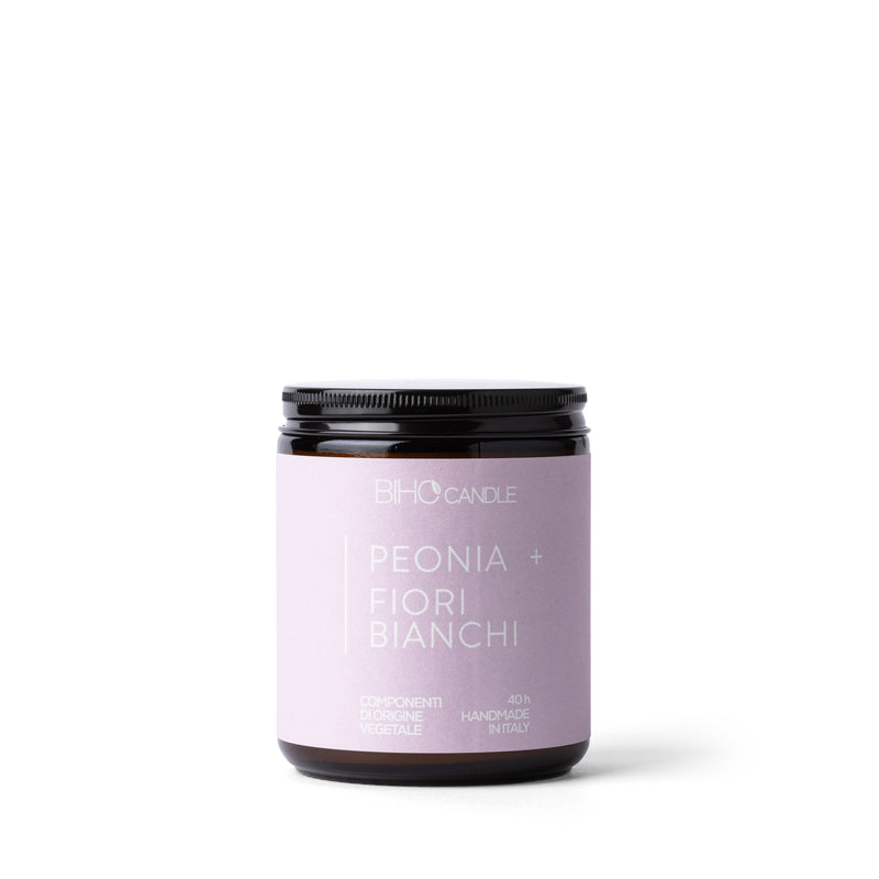 BIHO Candle | Peonia + Fiori Bianchi